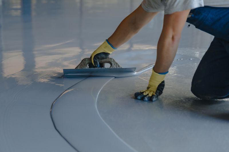 Epoxy Floor with Clear Sealant